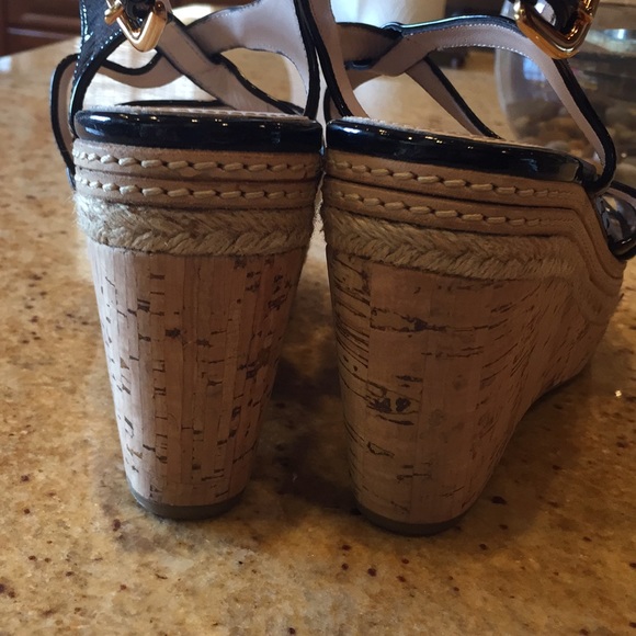 Prada strappy cork wedge platform sandal - Picture 3 of 6